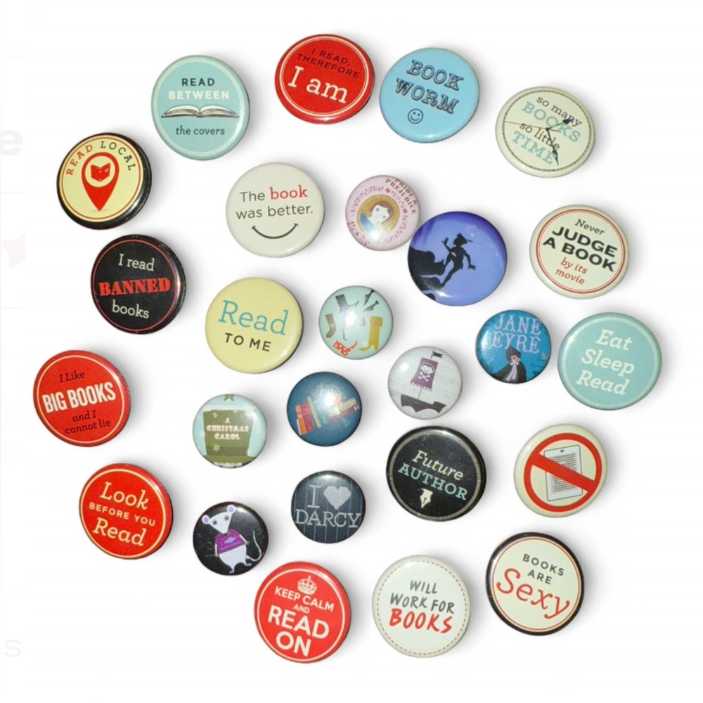 Pin Collection for Book Worms